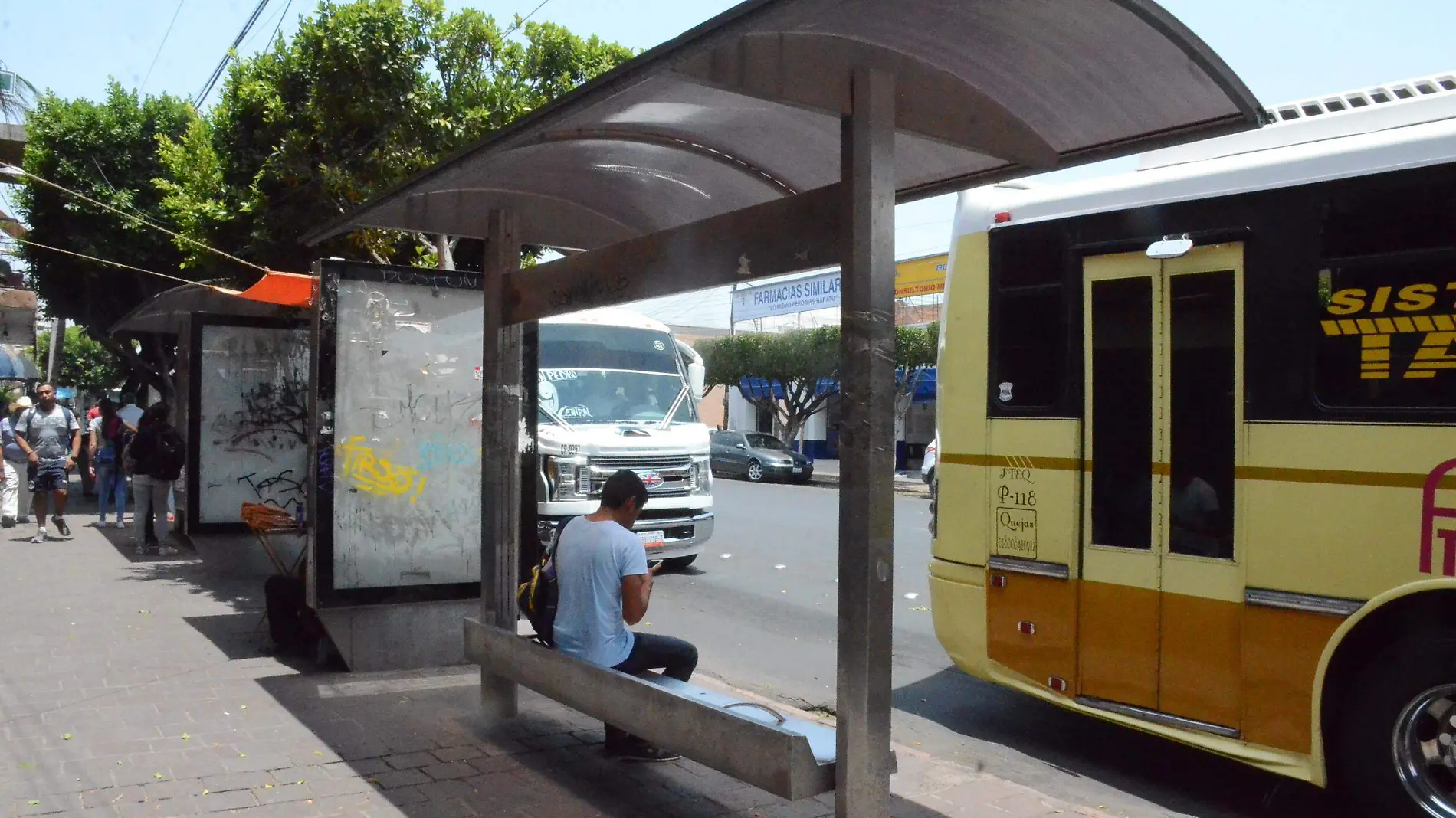 Habrá 100 nuevas paradas de transporte público.  Foto Archivo  El Sol de San Juan del Río.